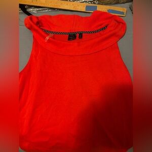 NEW WITH TAGS Rafaella Women’s Large Red Blouse Shortsleeve
